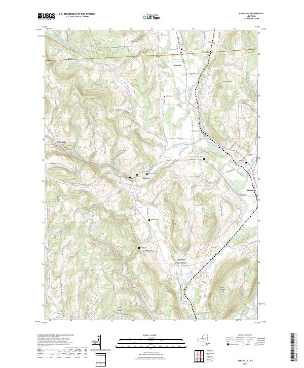 Earlville, NY — USGS 7.5-minute topo (2023)