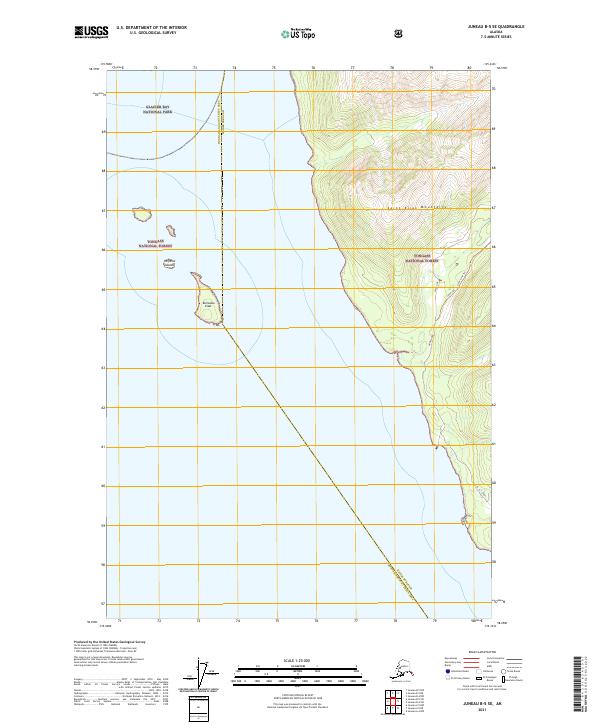 Juneau B-5 SE, AK — USGS 7.5-minute topo (2021)