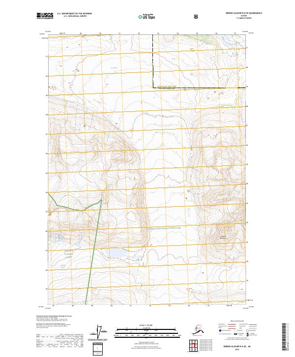 Bering Glacier D-8 SE, AK — USGS 7.5-minute topo (2024)