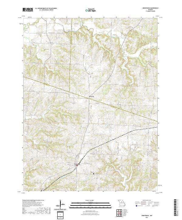 Armstrong, MO — USGS 7.5-minute topo (2021)