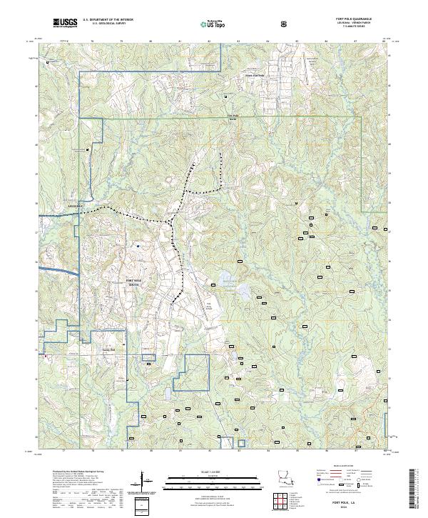 Fort Polk, LA — USGS 7.5-minute topo (2024)