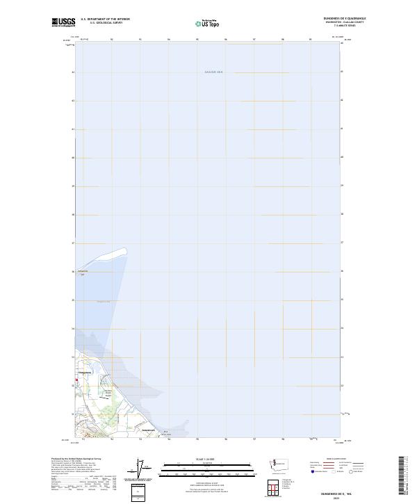 Dungeness OE E, WA — USGS 7.5-minute topo (2023)