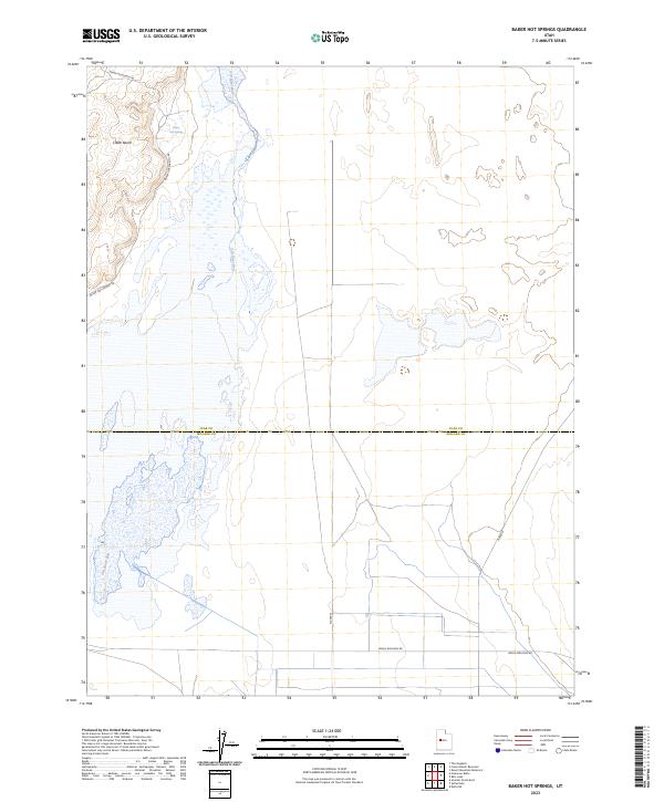 Baker Hot Springs, UT — USGS 7.5-minute topo (2023)