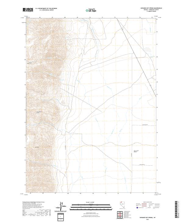 Howard Hot Spring, NV — USGS 7.5-minute topo (2021)