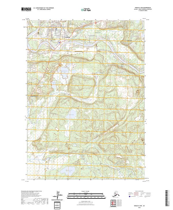 Kenai B-3 NW, AK — USGS 7.5-minute topo (2024)
