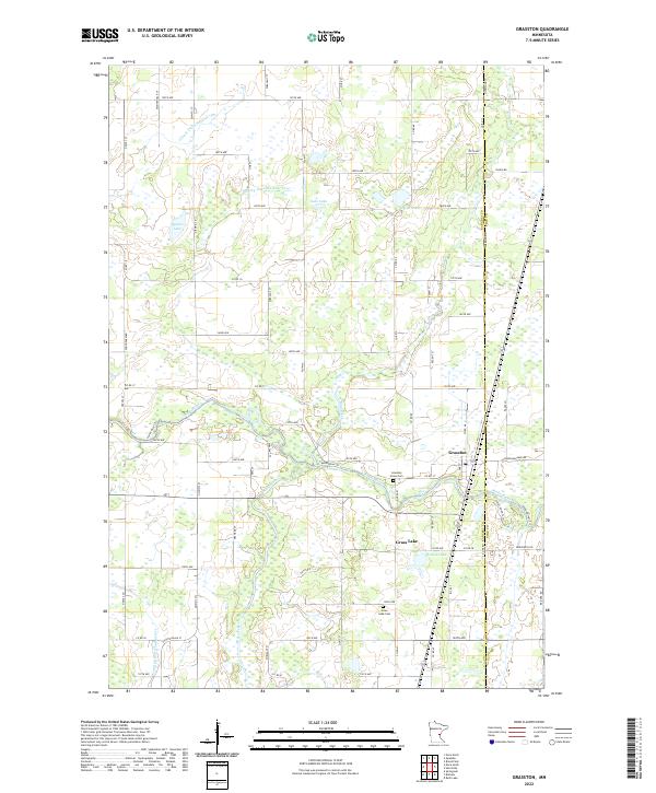 Grasston, MN — USGS 7.5-minute topo (2022)