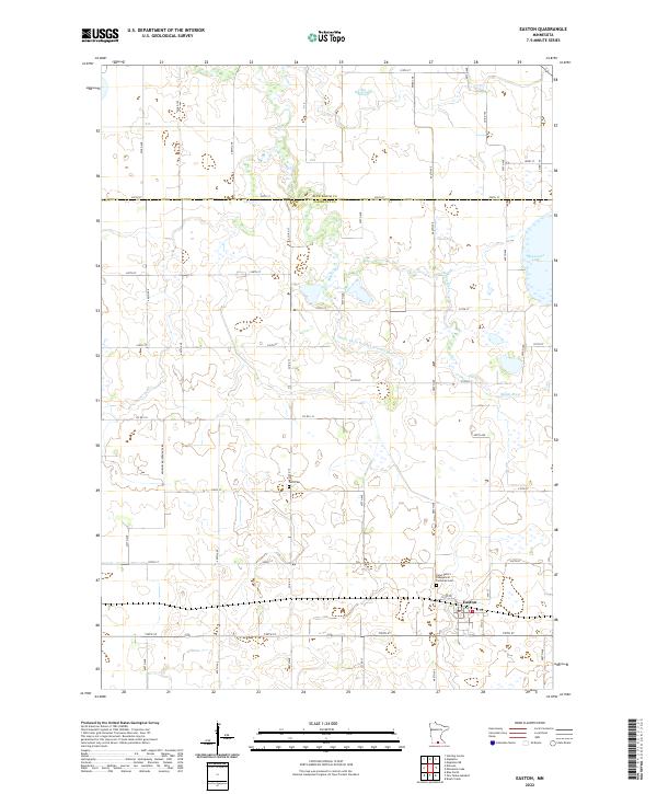 Easton, MN — USGS 7.5-minute topo (2022)