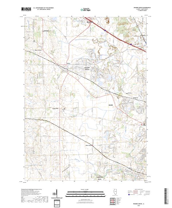 Pingree Grove, IL — USGS 7.5-minute topo (2024)