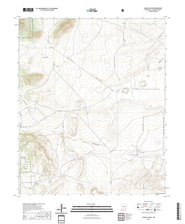 Jicarilla Peak, NM — USGS 7.5-minute topo (2023)