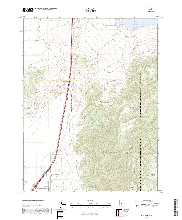 Scipio North, UT — USGS 7.5-minute topo (2023)