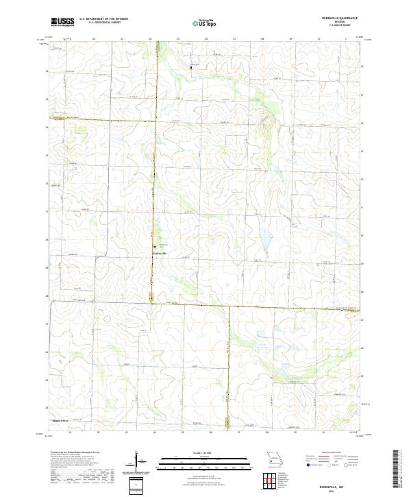 Dudenville, MO — USGS 7.5-minute topo (2021)