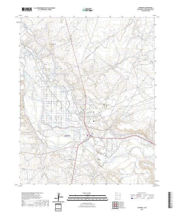 Shiprock, NM — USGS 7.5-minute topo (2023)