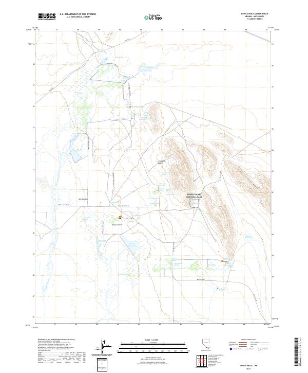 Devils Hole, NV — USGS 7.5-minute topo (2021)