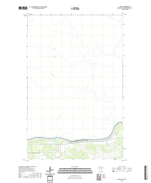 Devlin, MN-ON — USGS 7.5-minute topo (2022)