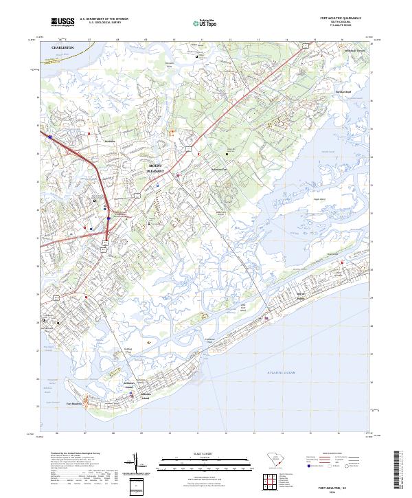 Fort Moultrie, SC — USGS 7.5-minute topo (2024)