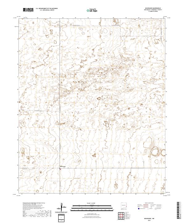 Milnesand, NM — USGS 7.5-minute topo (2023)
