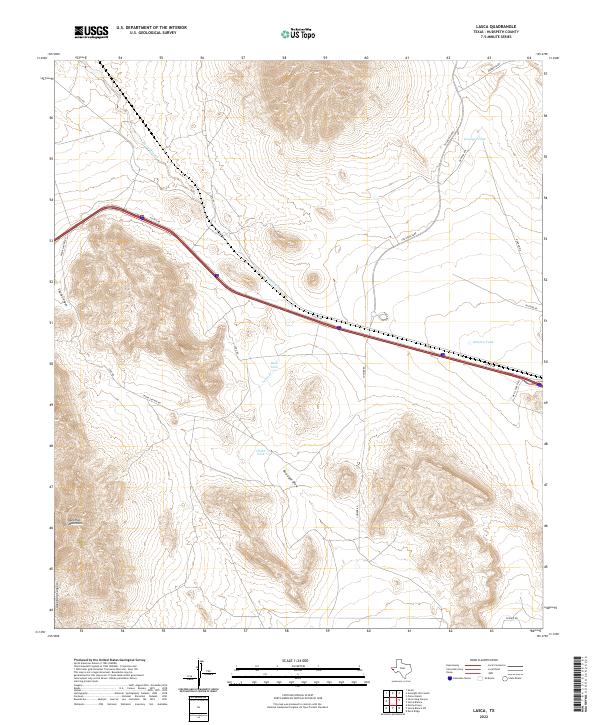Lasca, TX — USGS 7.5-minute topo (2022)