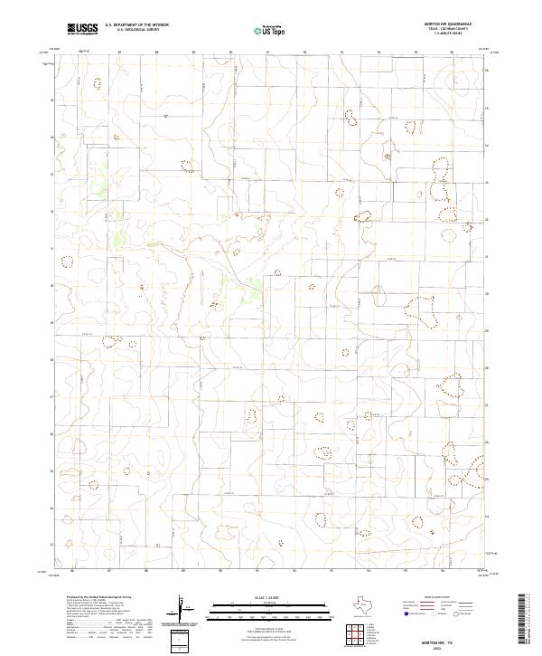 Morton NW, TX — USGS 7.5-minute topo (2022)