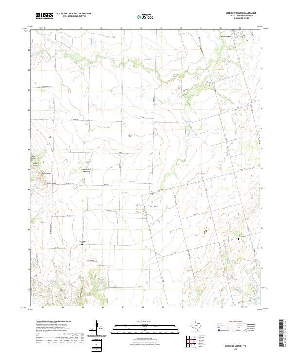 Medicine Mound, TX — USGS 7.5-minute topo (2022)