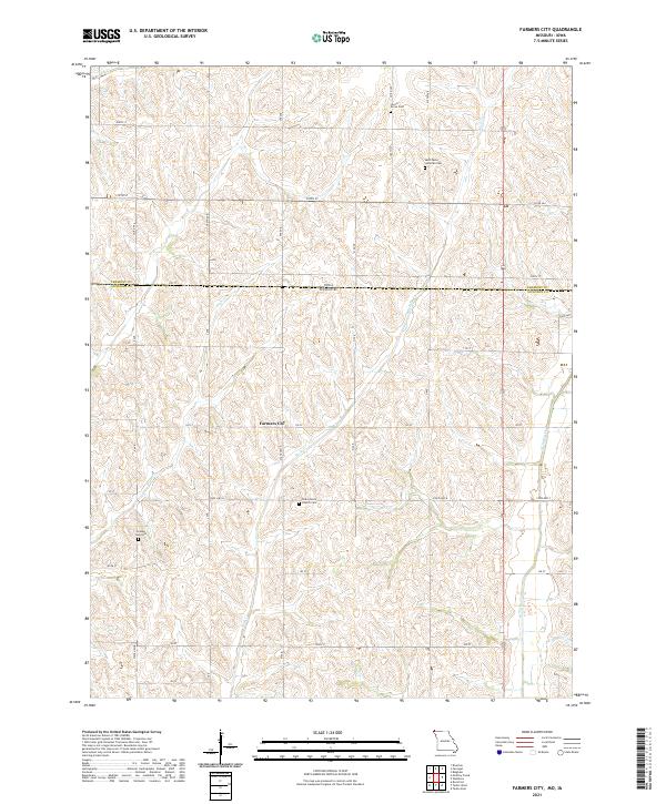 Farmers City, MO-IA — USGS 7.5-minute topo (2021)