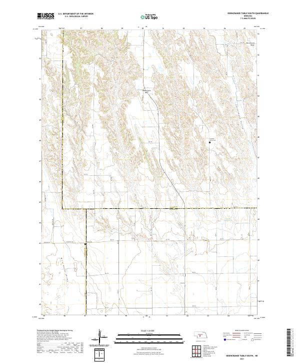 Odencranze Table South, NE — USGS 7.5-minute topo (2021)