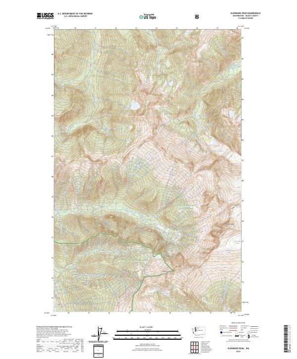 Eldorado Peak, WA — USGS 7.5-minute topo (2023)