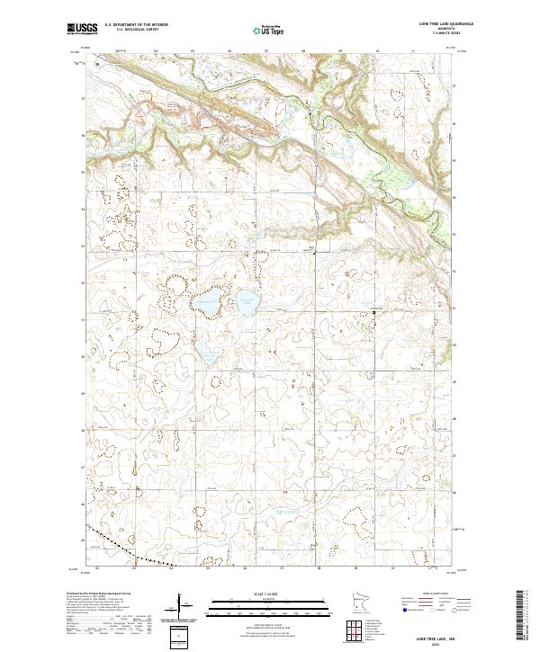 Lone Tree Lake, MN — USGS 7.5-minute topo (2022)