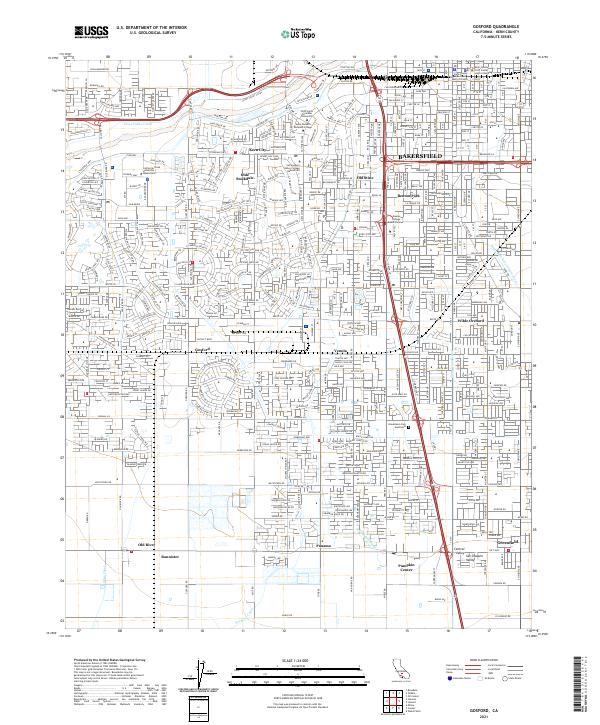 Gosford, CA — USGS 7.5-minute topo (2021)