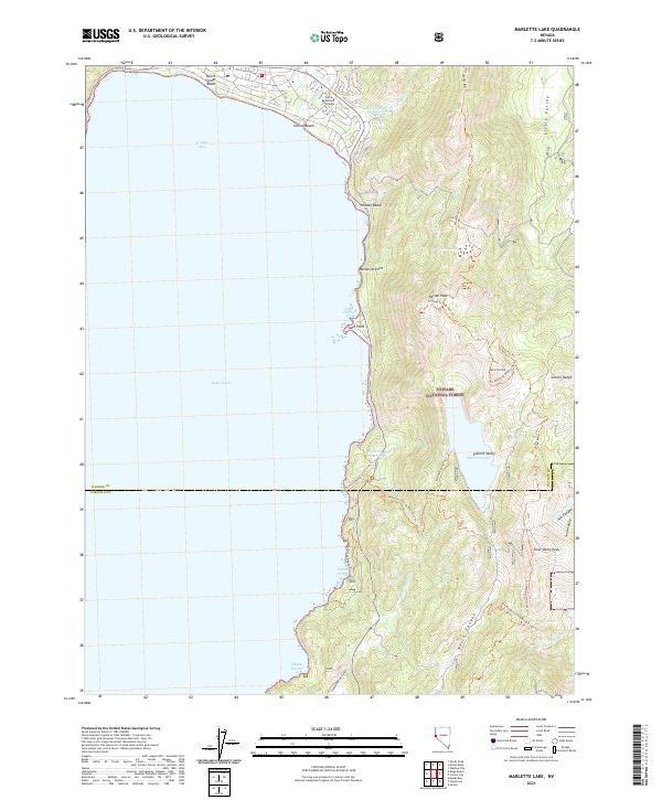 Marlette Lake, NV — USGS 7.5-minute topo (2021)