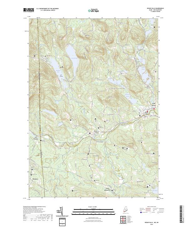 Kezar Falls, ME-NH — USGS 7.5-minute topo (2024)