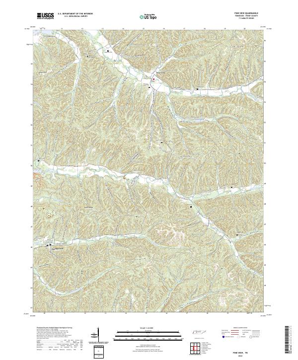 Pine View, TN — USGS 7.5-minute topo (2022)