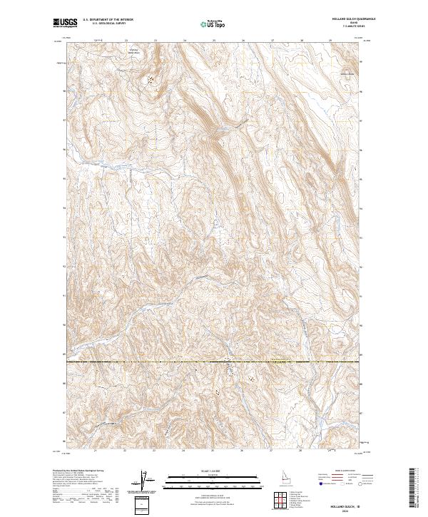 Holland Gulch, ID — USGS 7.5-minute topo (2024)