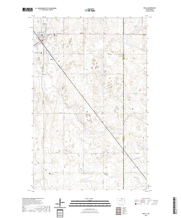 Rolla, ND — USGS 7.5-minute topo (2024)