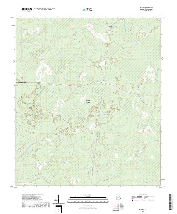 Tarver, GA — USGS 7.5-minute topo (2024)