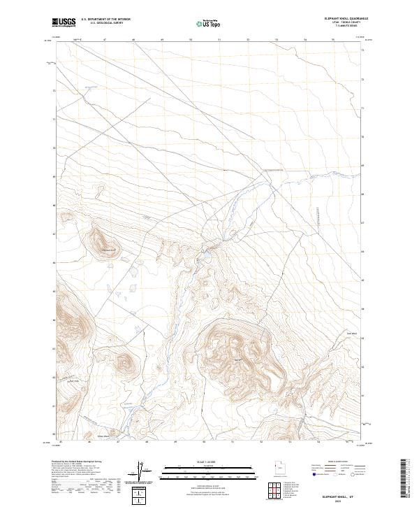 Elephant Knoll, UT — USGS 7.5-minute topo (2023)