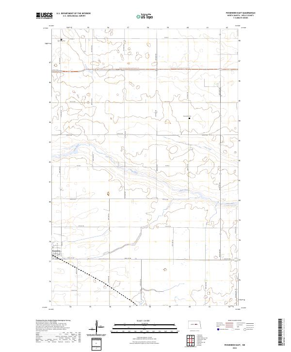 Fessenden East, ND — USGS 7.5-minute topo (2024)