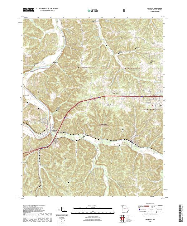 Newburg, MO — USGS 7.5-minute topo (2021)