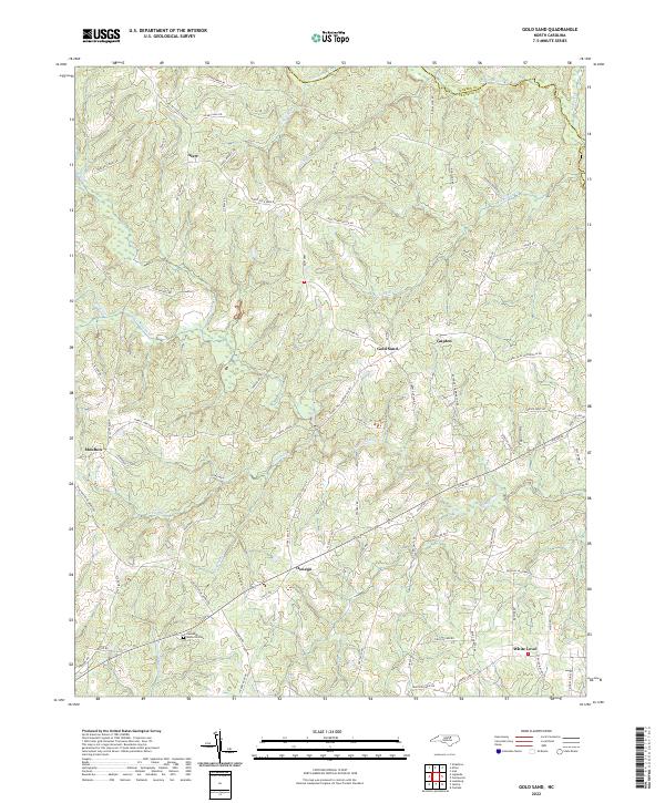 Gold Sand, NC — USGS 7.5-minute topo (2022)