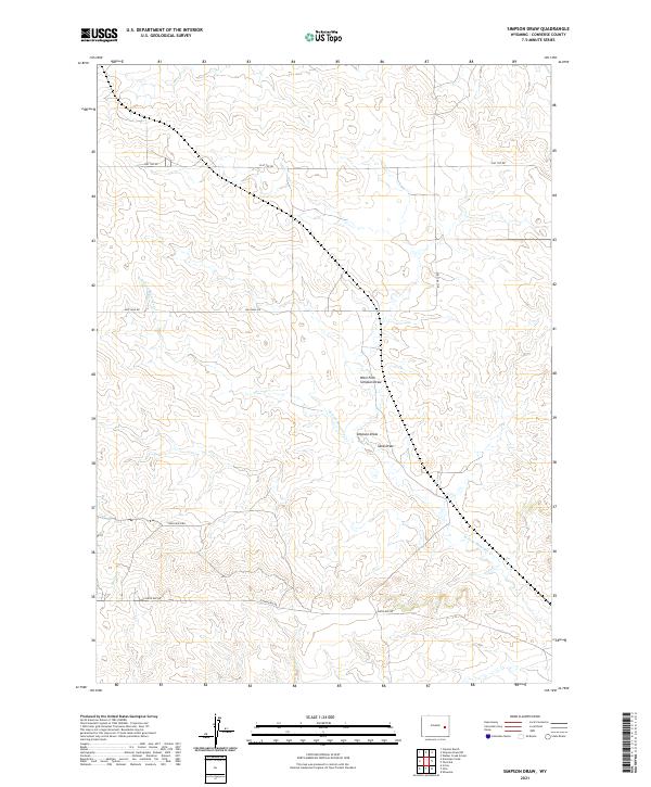 Simpson Draw, WY — USGS 7.5-minute topo (2021)