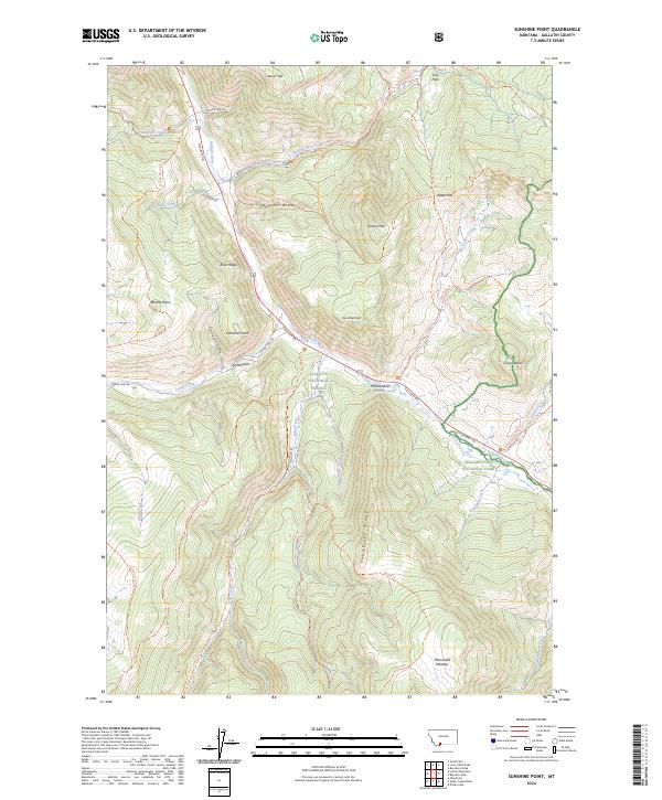 Sunshine Point, MT — USGS 7.5-minute topo (2024)