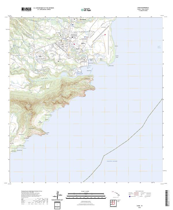 Lihue, HI — USGS 7.5-minute topo (2024)