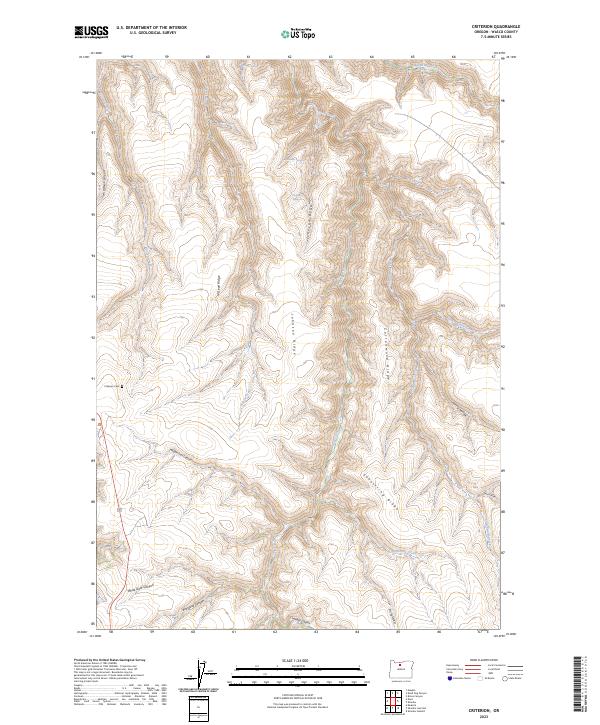 Criterion, OR — USGS 7.5-minute topo (2023)