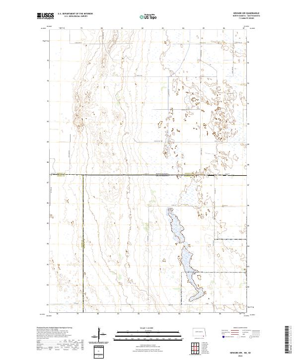 Newark NW, ND-SD — USGS 7.5-minute topo (2024)