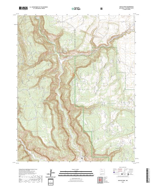 Navajo Peak, NM — USGS 7.5-minute topo (2023)