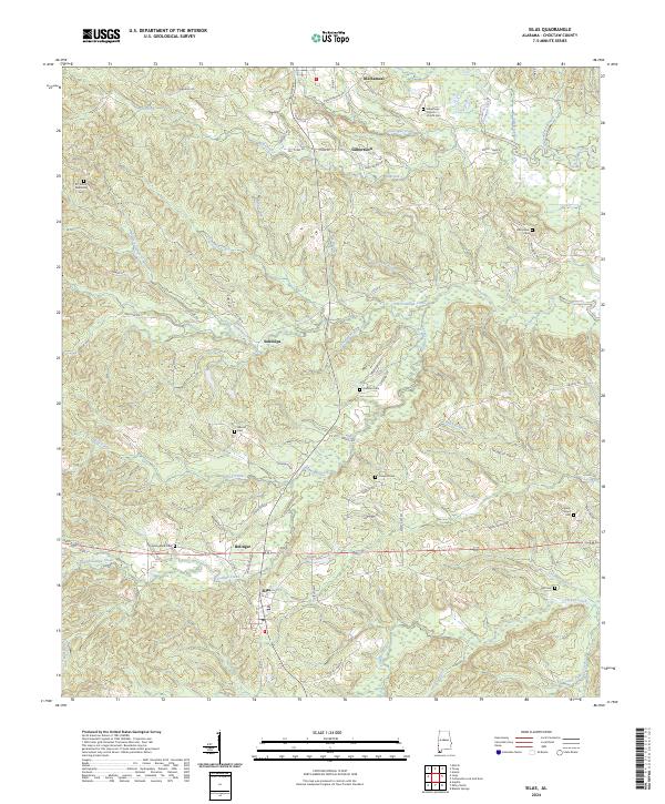 Silas, AL — USGS 7.5-minute topo (2024)