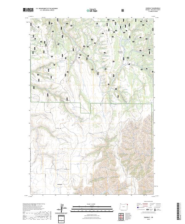 Zumwalt, OR — USGS 7.5-minute topo (2023)