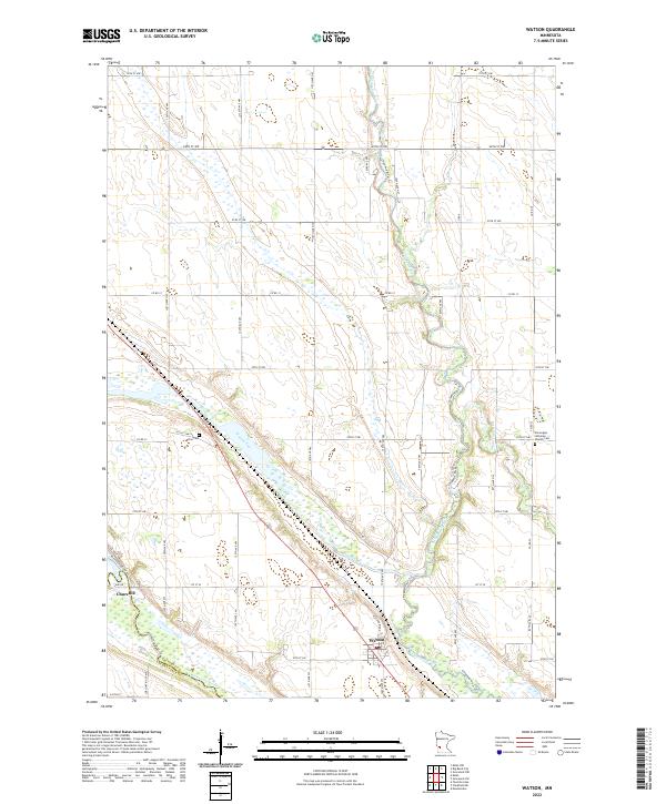 Watson, MN — USGS 7.5-minute topo (2022)