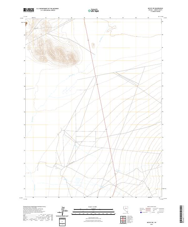 McCoy NE, NV — USGS 7.5-minute topo (2021)