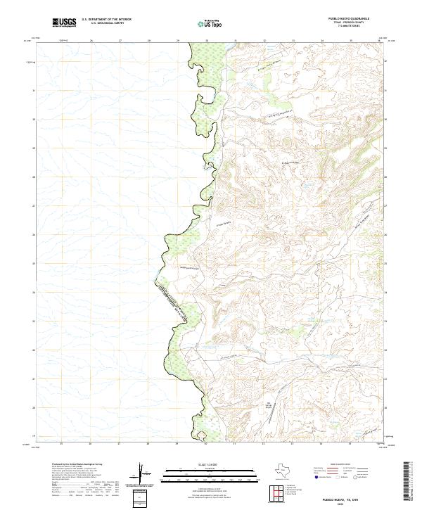 Pueblo Nuevo, TX,CHH, US — USGS 7.5-minute topo (2022)