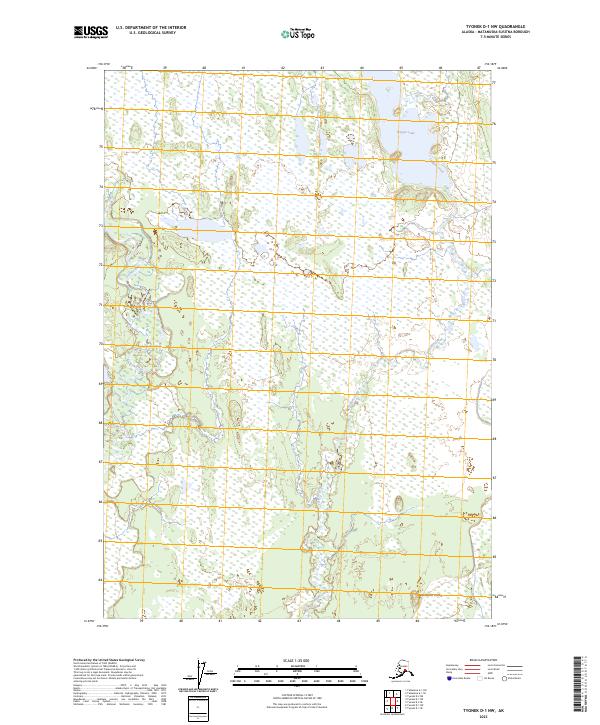 Tyonek D-1 NW, AK — USGS 7.5-minute topo (2023)